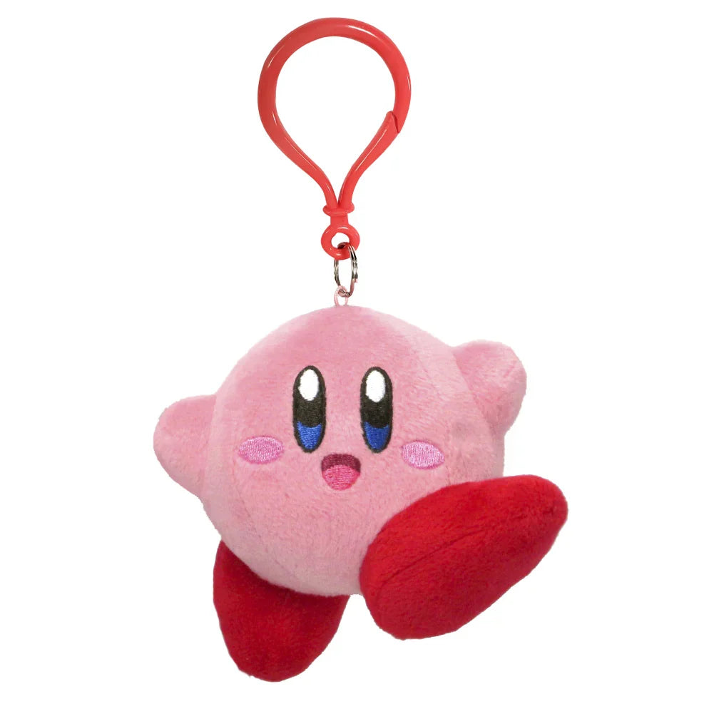 Kirby's Adventure - Kirby Jumping Pose Plush Dangler, 3.5