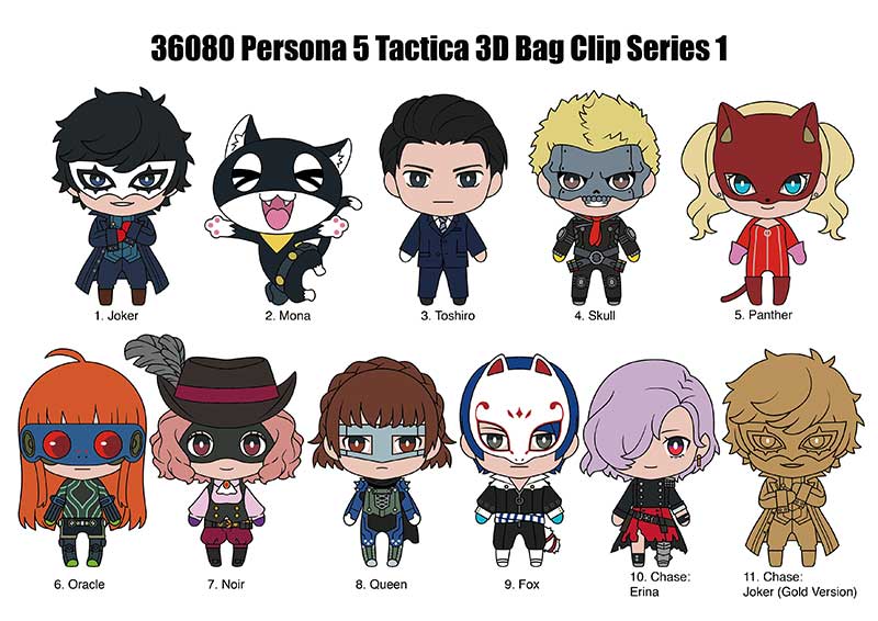 Persona 5 Tactica Series 1 3D Foam Bag Clip Blind Bag - Official Collectible