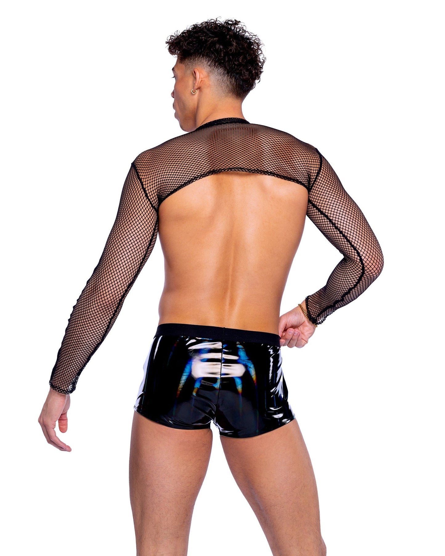 Rebel Rave: Unisex Fishnet Shrug