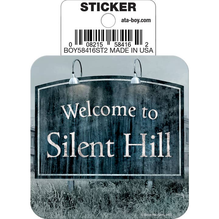 Ata-Boy Stickers: Die Cut Vinyl Sticker - 3" - Silent Hill - Welcome To Silent Hill