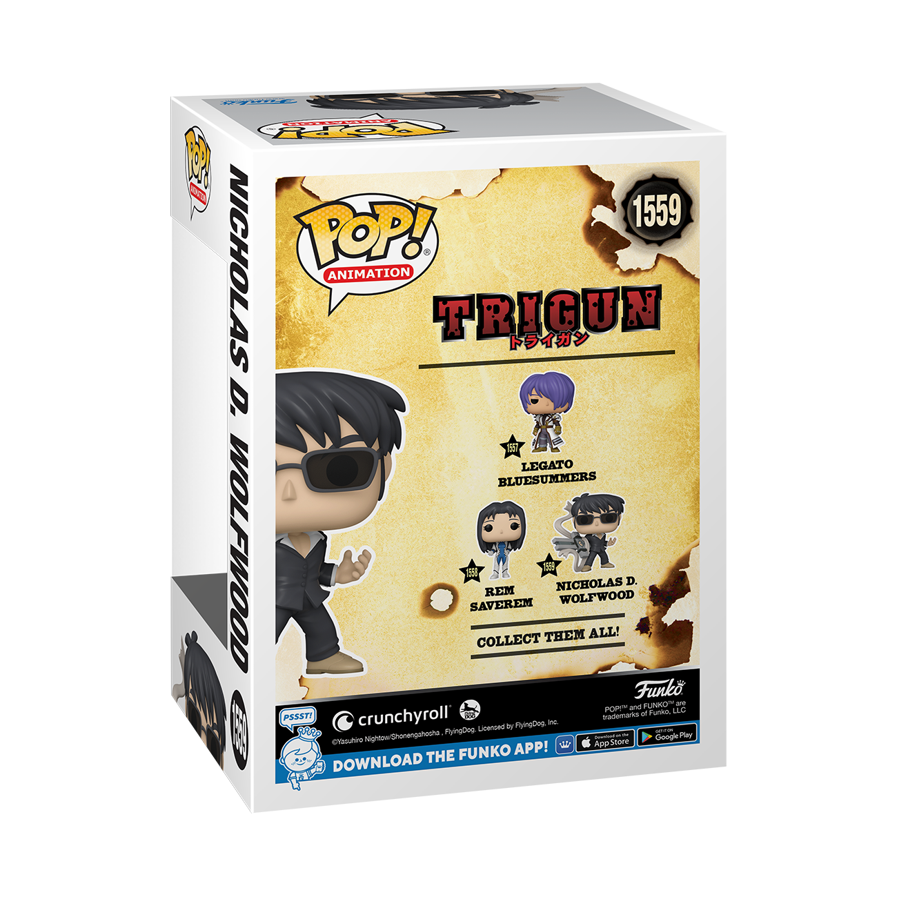 POP! Animation: Trigun- NW w/Punisher