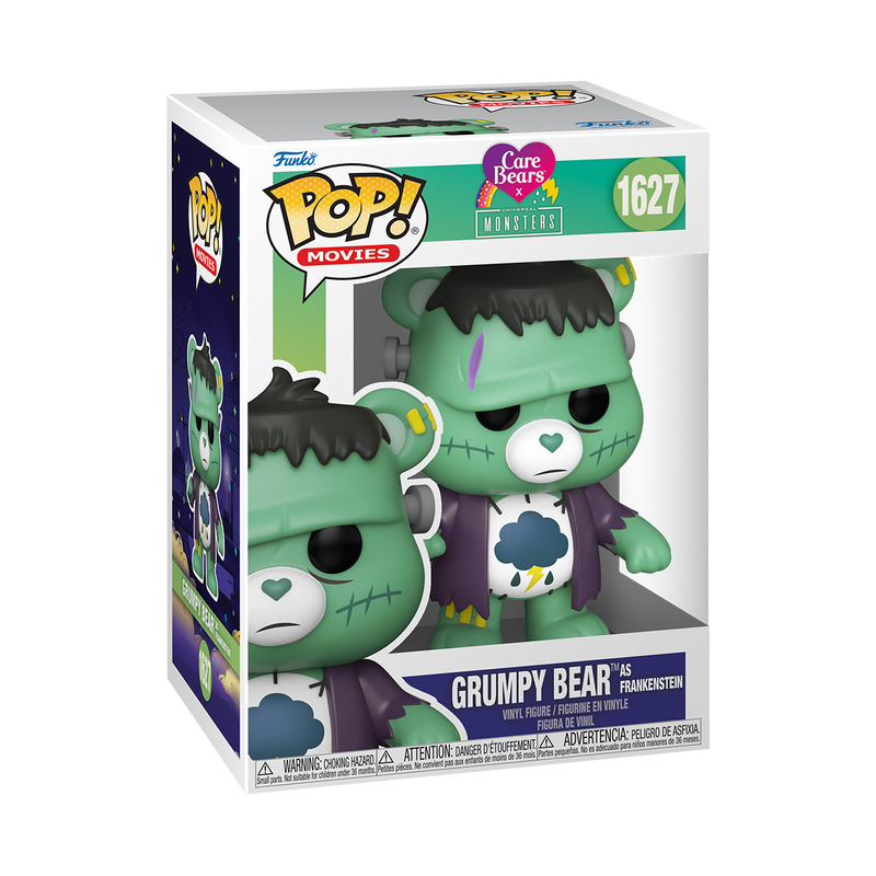 (PRE-ORDER) POP! Movies: Care Bears x Universal Monsters - Grumpy Bear Frankenstein