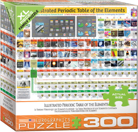 Puzzle: Family Oversize Puzzles - Illustrated Periodic Table of the Elements (photographic)