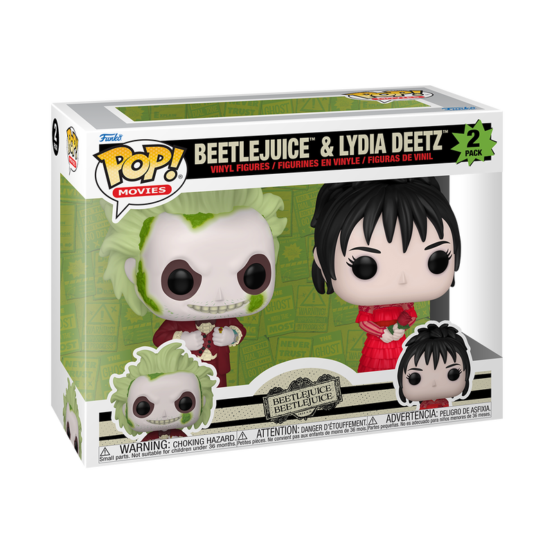 POP! Movies: Beetlejuice: Beetlejuice and Lydia Deetz 2- Pack