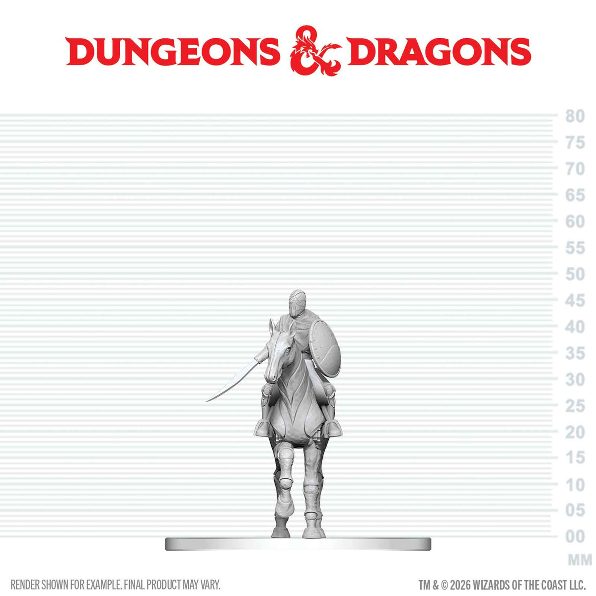 D&D: Nolzur's Marvelous Unpainted Miniatures - Nimblewright Steed with Rider