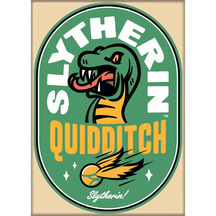Harry Potter: Slytherin Quidditch Stamp Magnet
