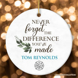 Firefighter Personalized Gift Inspirational Quote Ornament, Fire Department Gift