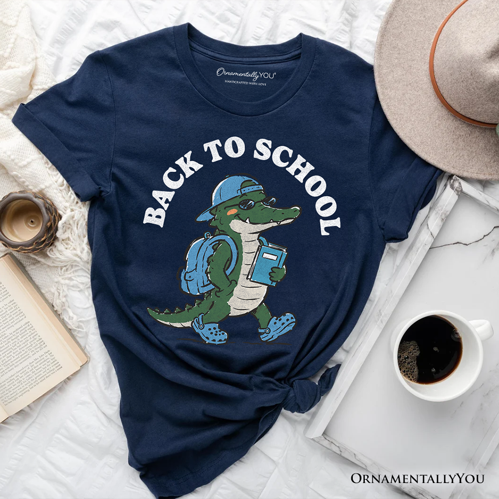 Alligator Back to School T-Shirt, Cool Tee for Teachers or Student