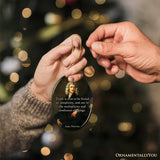 Wise Words of Isaac Newton Ornament, Truth In Simplicity Quote Gift and Keepsake