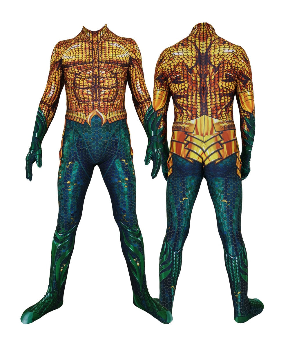 Aquaman Cosplay Superhero Bodysuit Suit