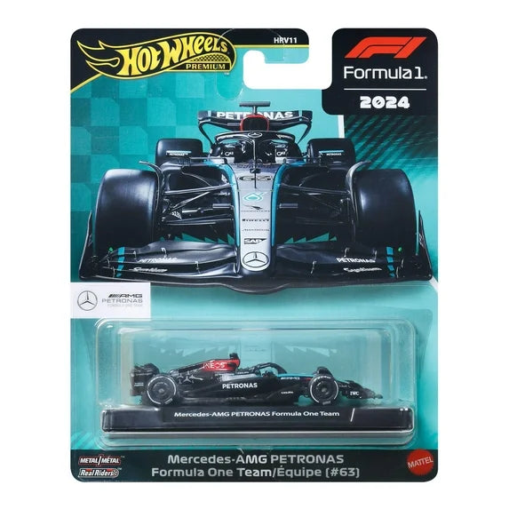 Hot Wheels 1:64 Scale Premium Die-Cast Formula 1® Collectible Toy Race Car