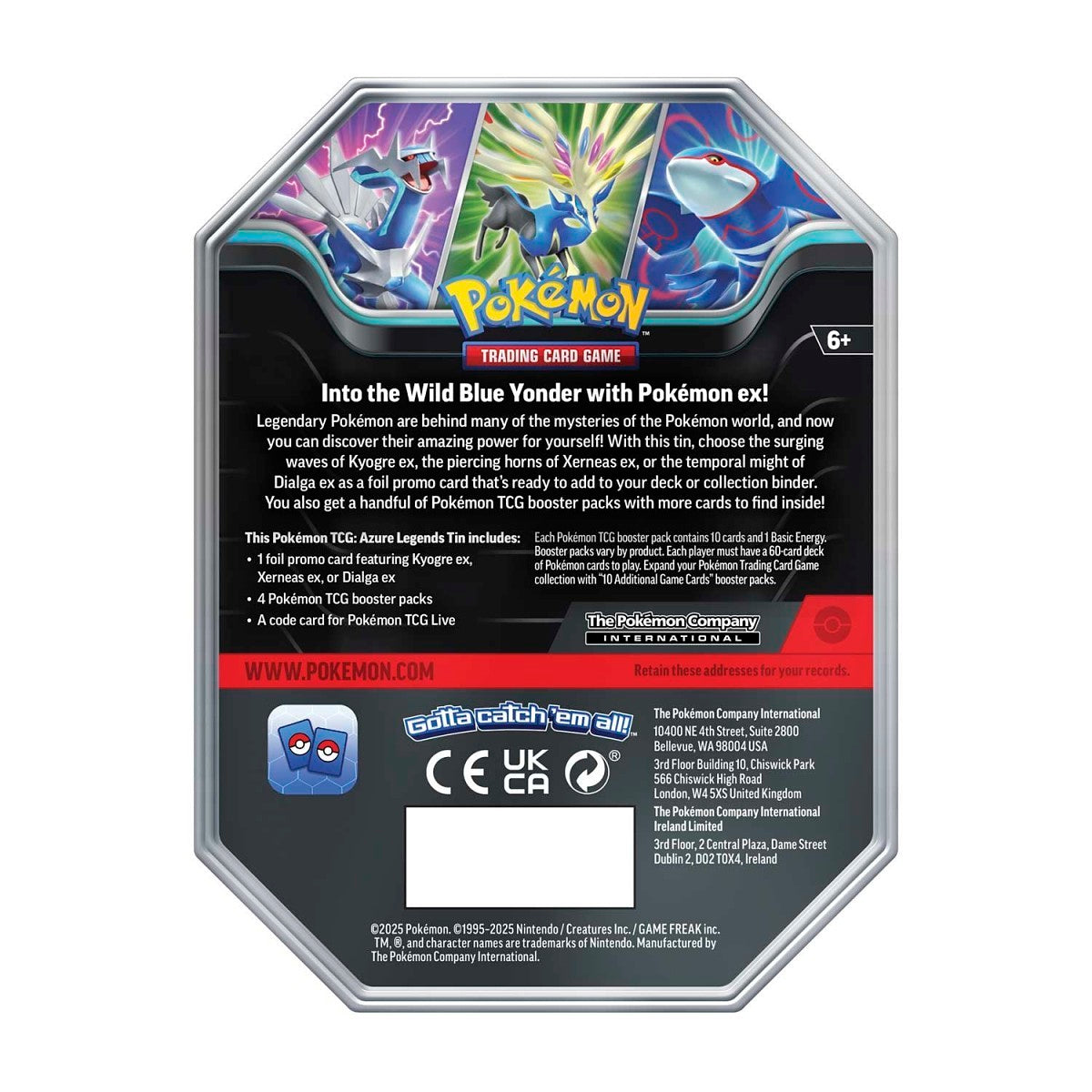 Pokemon: Azure Legends Tin - Dialga ex