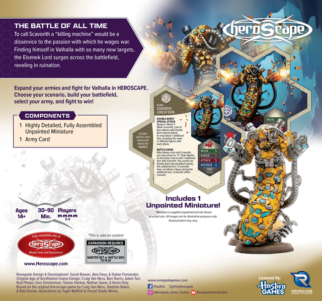 Heroscape: Scavorith, Lord of Ruin Army Expansion