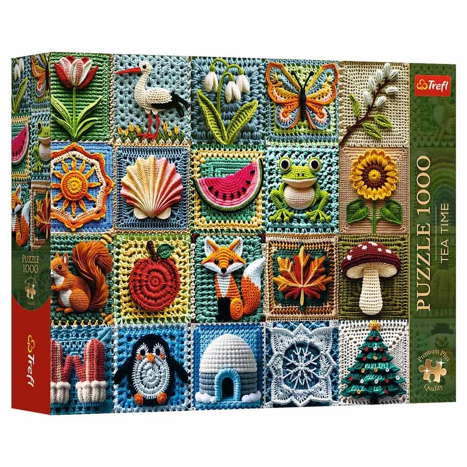 Puzzle: Crochet - 4 Seasons Tea Time (1000pc)