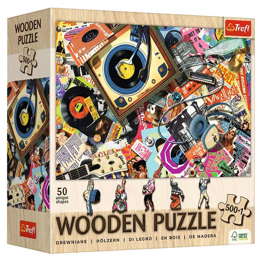 Wooden Puzzle: In the World of Music 500+1 Piece Wooden