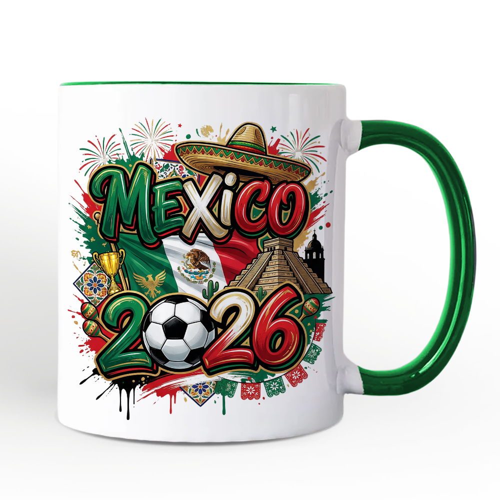 Mexico 2026 Soccer Cup Global Championship Mug, Football Fans Gift