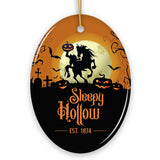 Spooky Sleepy Hollow Headless Horseman Ornament, Halloween Attraction Gift for Christmas Tree