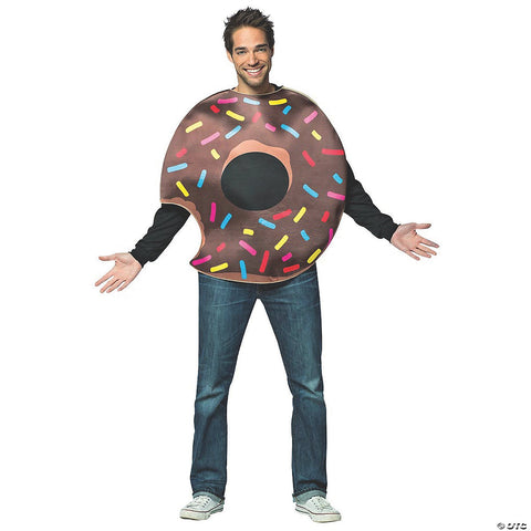 Adult Chocolate Donut with Bite Costume