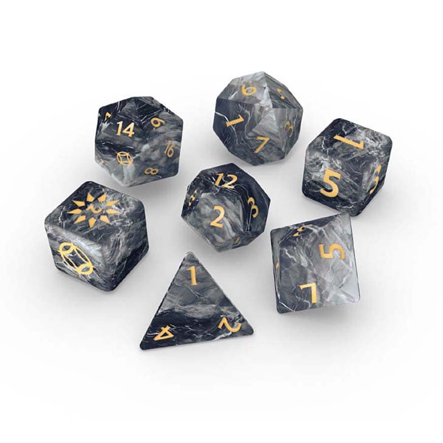 Cosmere RPG: Mistborn - Basic Dice Set - Black/Silver