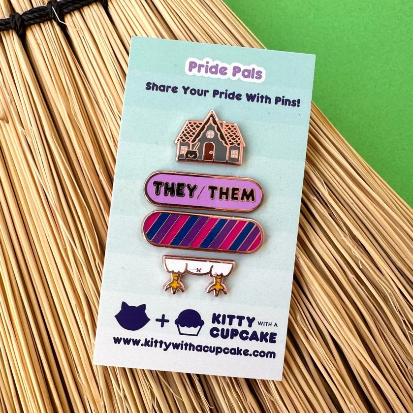 Pride Pals Enamel Pin Set -Axolotl
