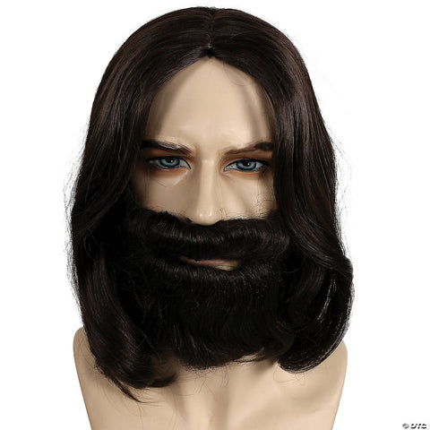 Men's Biblical Wig & Beard Set