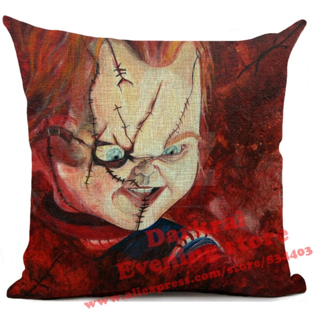 Halloween Horror Cushion Cover Chucky