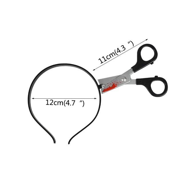 Horror Headband Halloween Decoration Scary Knife