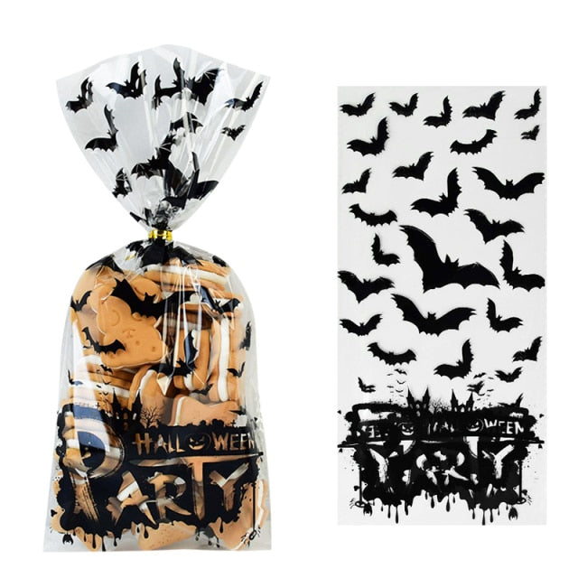 Hallwoeen Pumpkin Skull Cat Candy Bag
