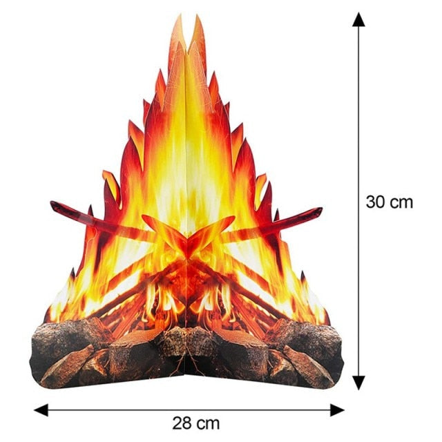 Cardboard Artificial Paper Fire