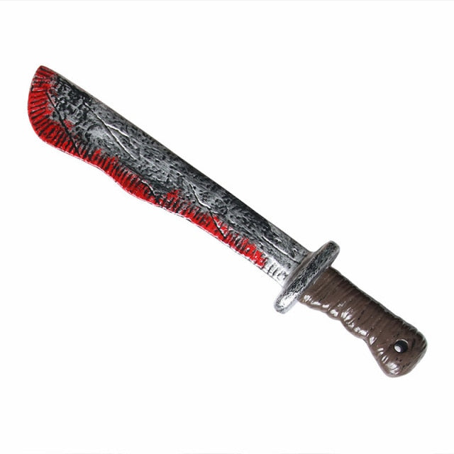Halloween Handhold Fake Saw Knife Horror