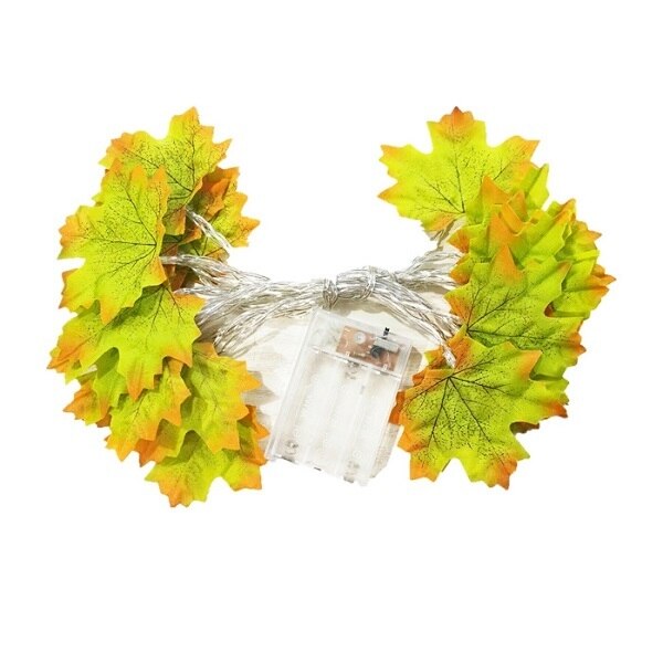 LED Decorations Maple Leaf Garland String Lights