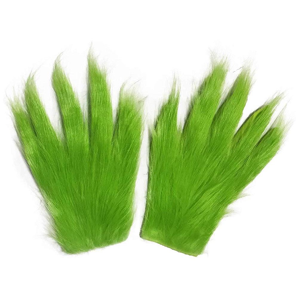 Grinch Plush Gloves For Halloween