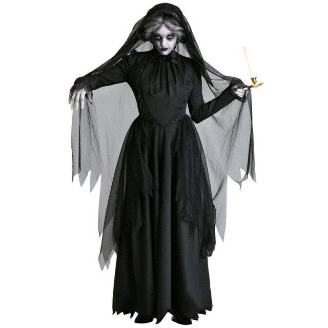 Hell Witch Devil Vampire Uniform Black Long