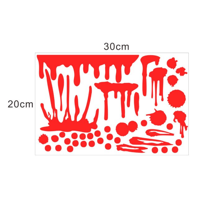 Luminous Hand And Footprint Wall Stickers For Halloween