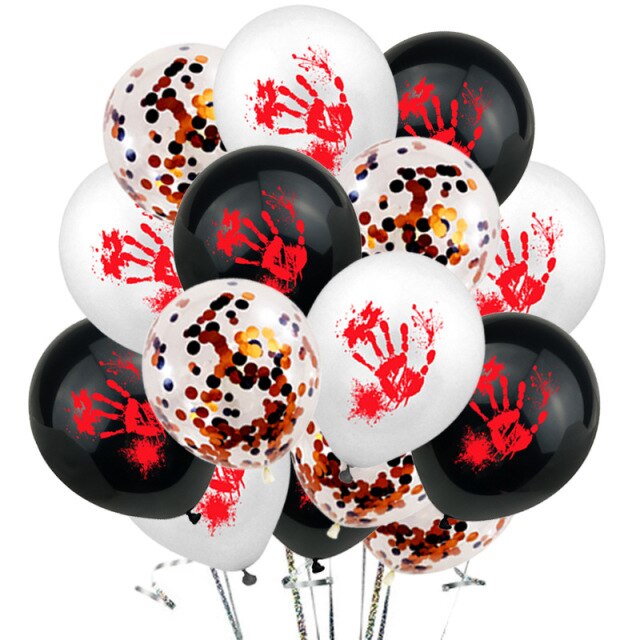 Bloody Handprint Balloon For Halloween
