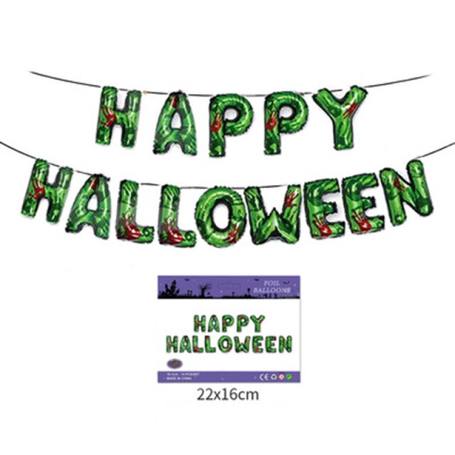 Happy Halloween Letter Set Balloons