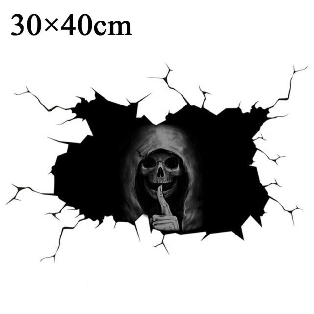 Car Rear Windshield Halloween Skull Sticker