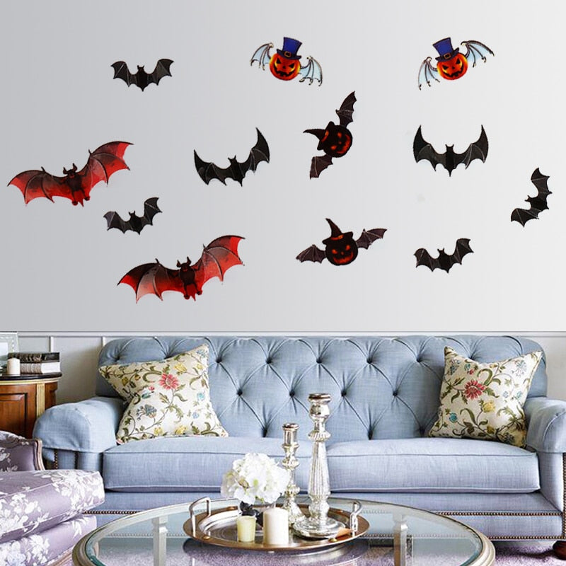 New PVC Pumpkin Wall Stickers For Halloween