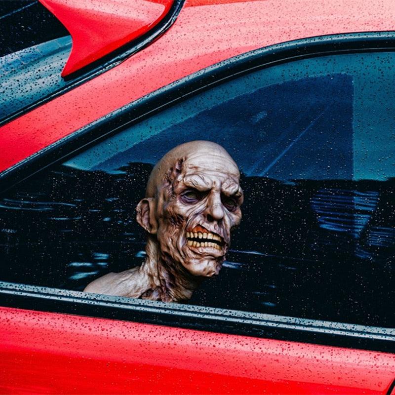 3D Zombie Vinyl Glass Decal