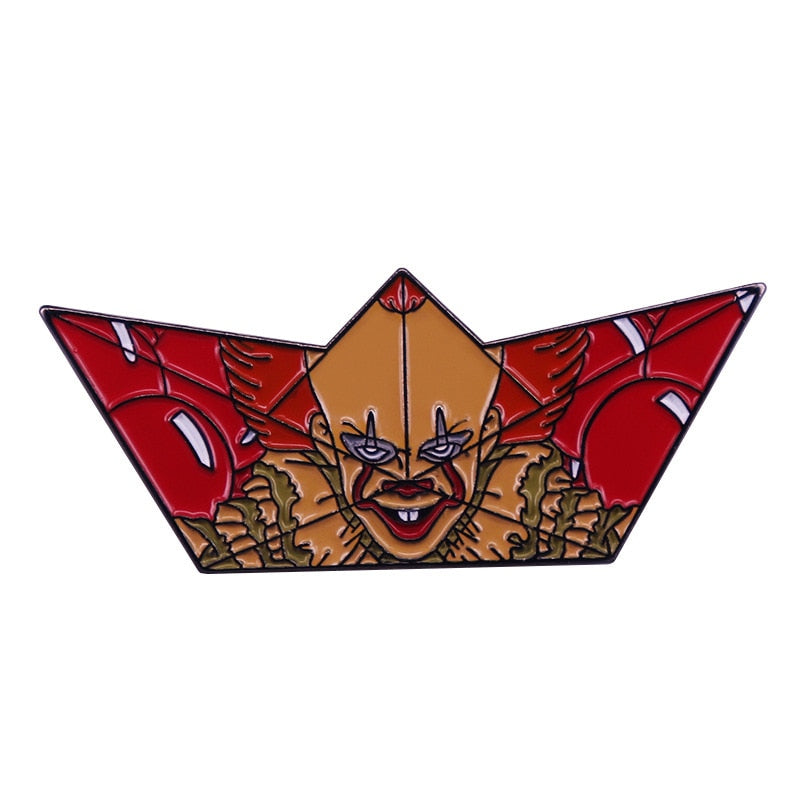 Horror Movie Stephen King Clown Boat Badge
