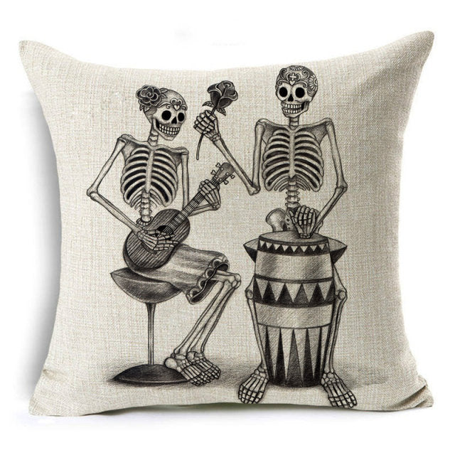 Cartoon Printed Cushion Cover For Halloween