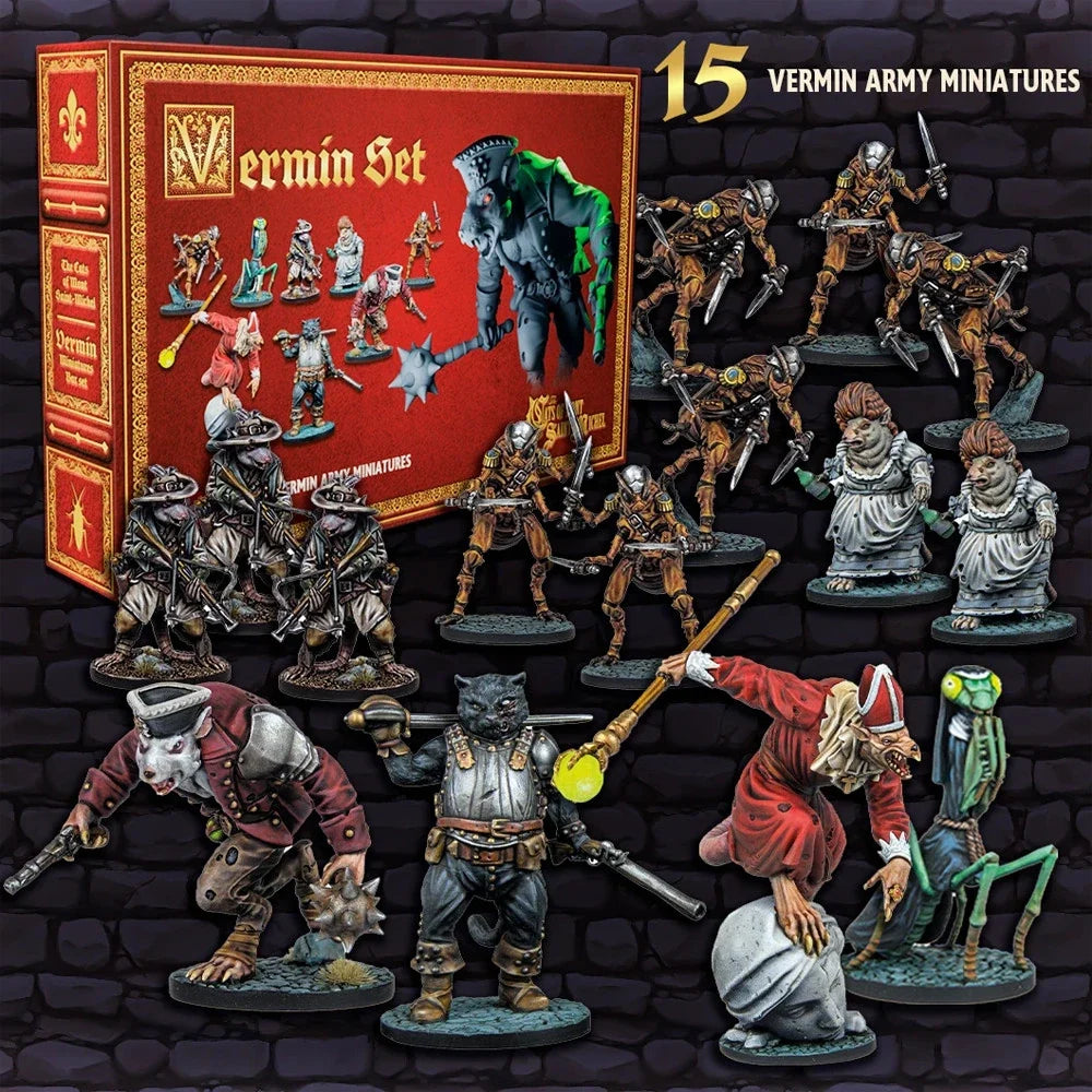 The Cats of Mont Saint Michel: Vermin Miniatures Set