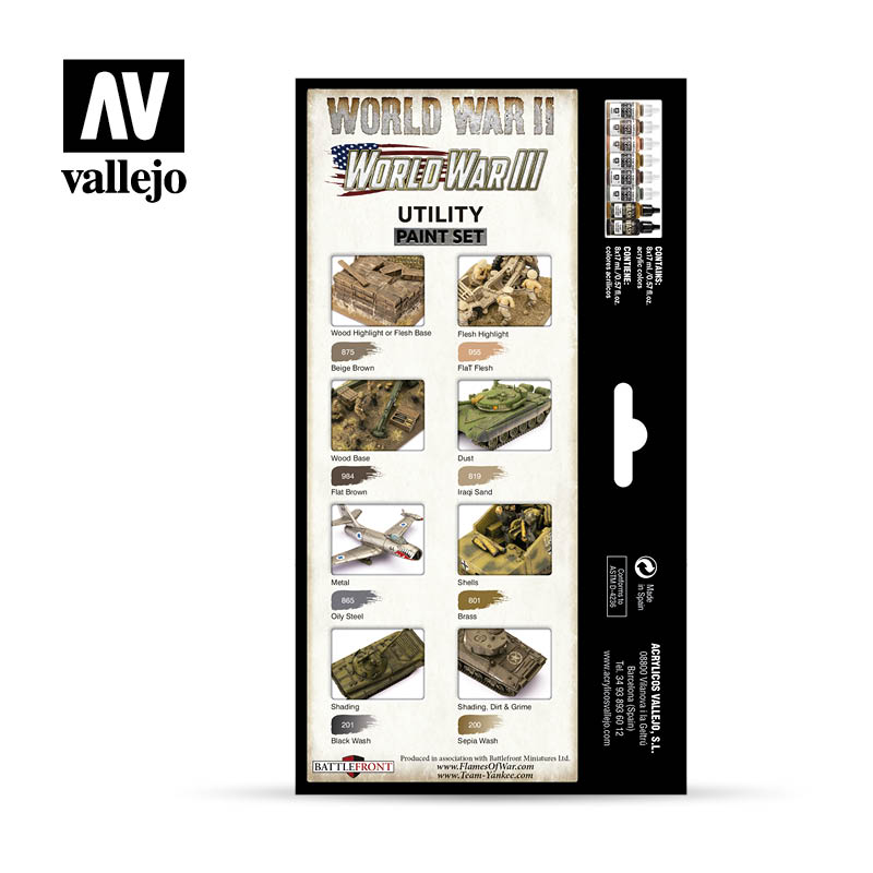 Model Color: Utility Paint Set WWII & WWIII