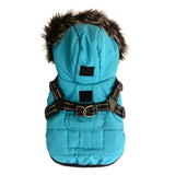 Anniepaw Winter Pet Dog Jacket with Harness Warm Dog Clothes for Small Medium Dogs Coats