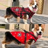 Anniepaw Winter Pet Dog Jacket with Harness Warm Dog Clothes for Small Medium Dogs Coats