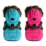 Anniepaw Winter Pet Dog Jacket with Harness Warm Dog Clothes for Small Medium Dogs Coats