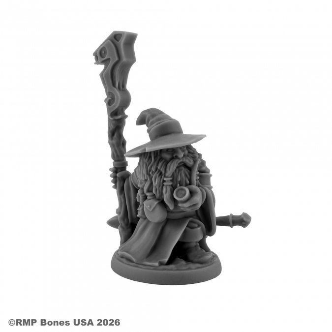 Reaper Bones Digitally Remaster: Khael Stonekindle Dwarf Wizard
