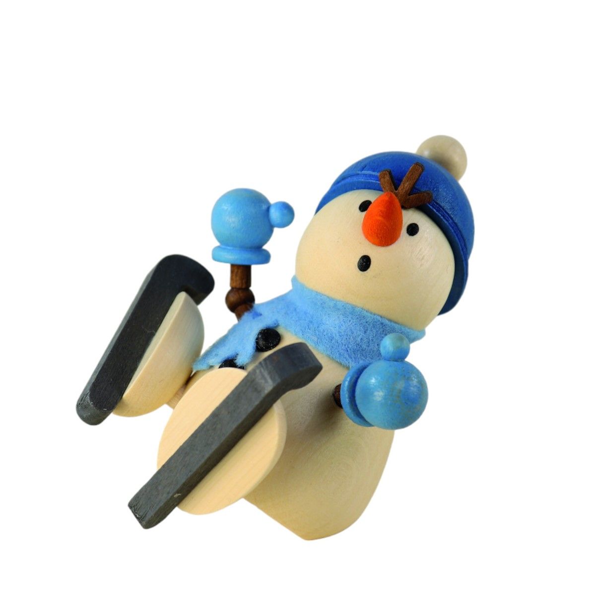 Weihnachtsmann Collectibles - Large Snowman with Ice Skates