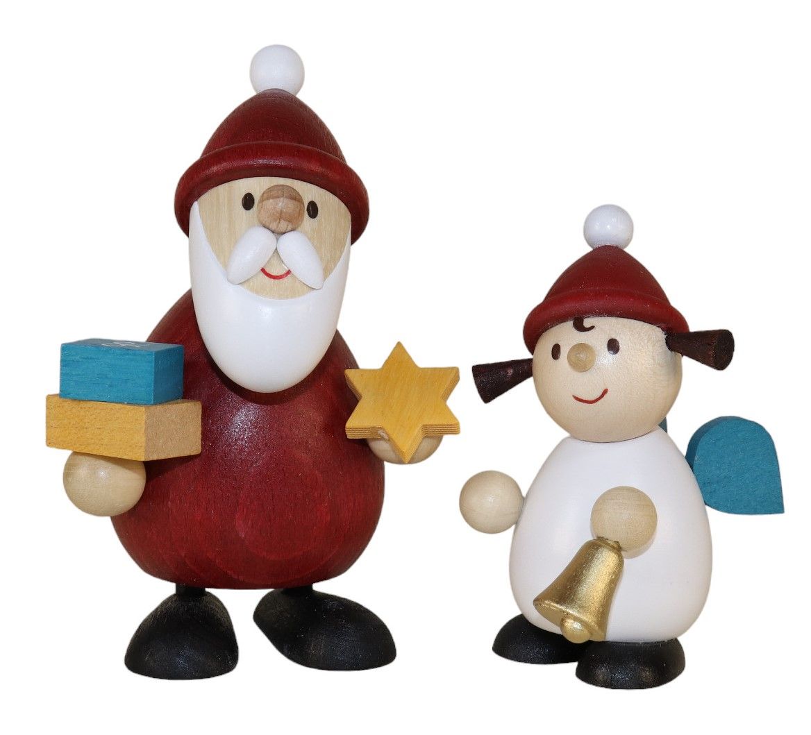 Weihnachtsmann Collectibles - Santa & His Little Angel Helper