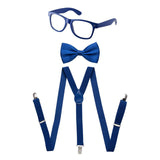 Toddlers Neon Suspender, Bowtie, & Glasses Accessory Set